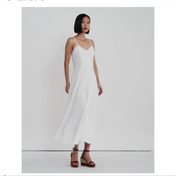 NWT Ralph Lauren Women's Eyelet-Embroidered Linen Dress - Picture 5 of 6